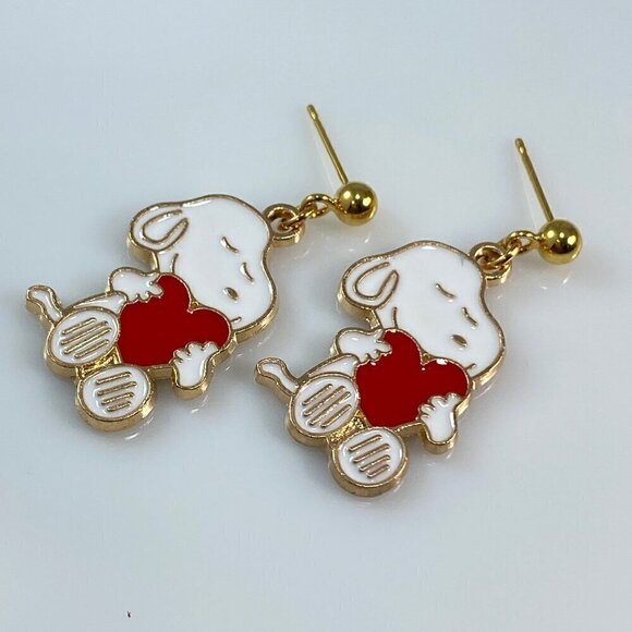 Snoopy Dangle Earrings - Picture 8 of 8